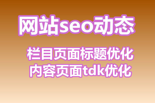 栏目页面标题优化与内容页面tdk优化