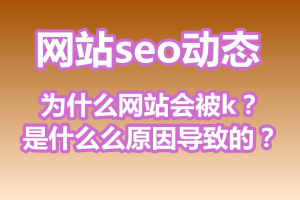 为什么网站会被k，是什么原因导致的?