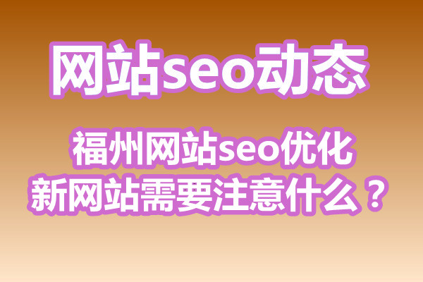 福州网站seo优化新网站需要注意什么？