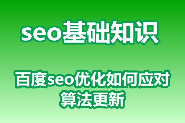 百度seo优化如何应对算法更新?