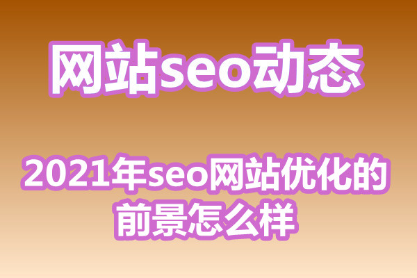 2021年seo网站优化的前景怎么样?