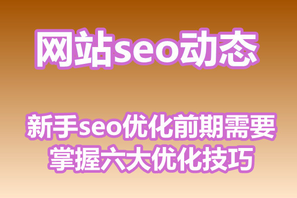 新手seo优化前期需要掌握六大优化技巧