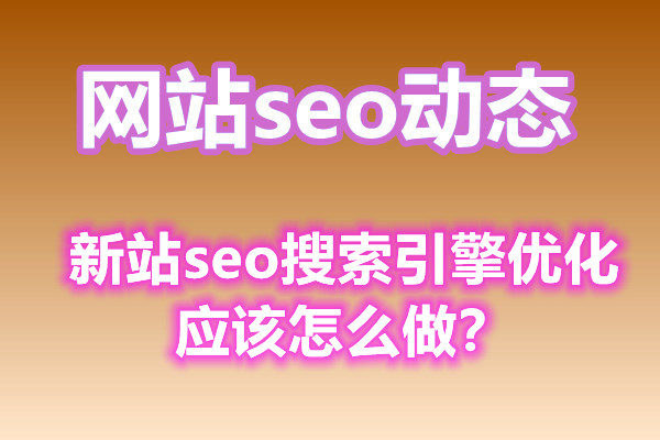 新站seo搜索引擎优化应该怎么做？